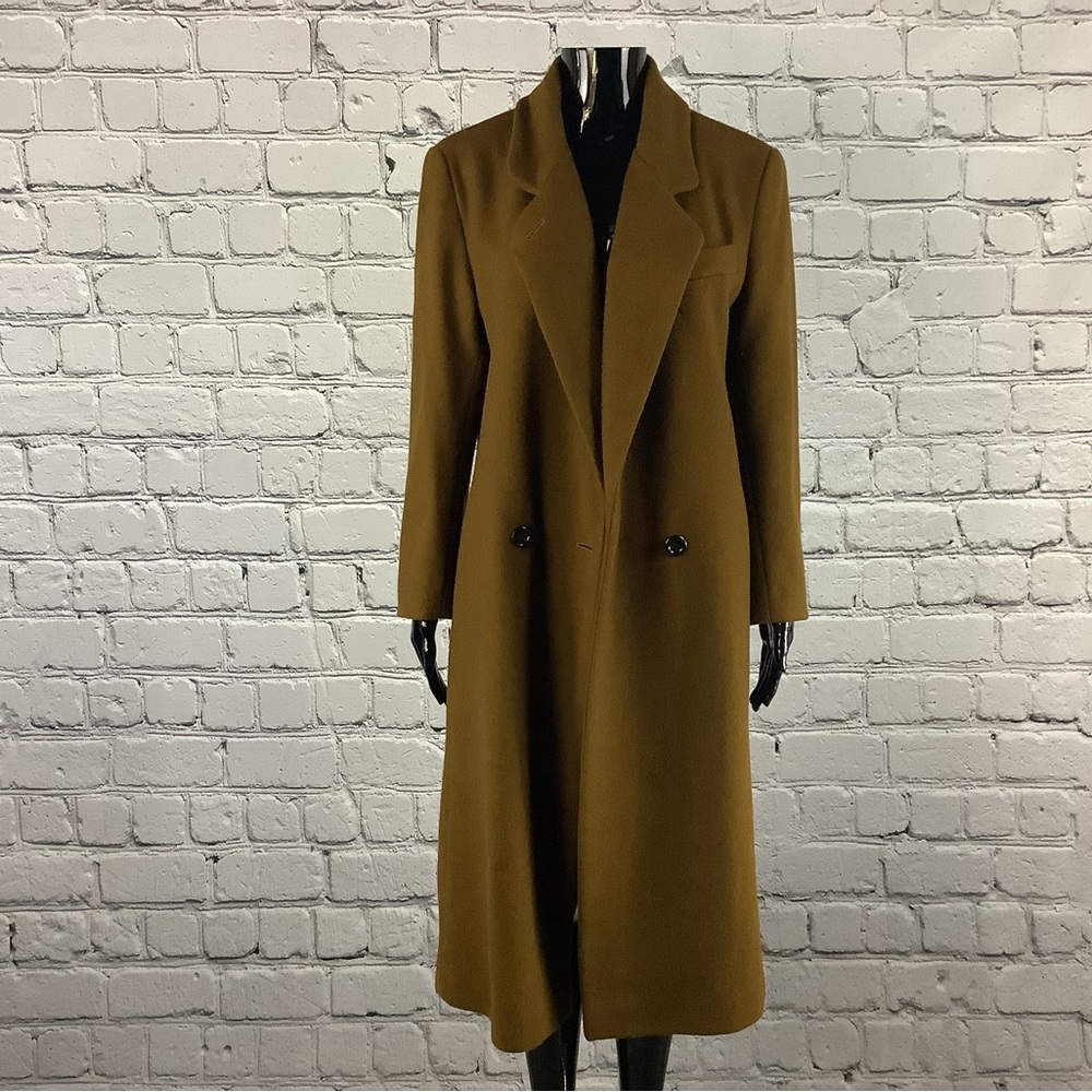 1970's Style Vintage Brown Long Wool Coat | by International Scene | Size 7/8